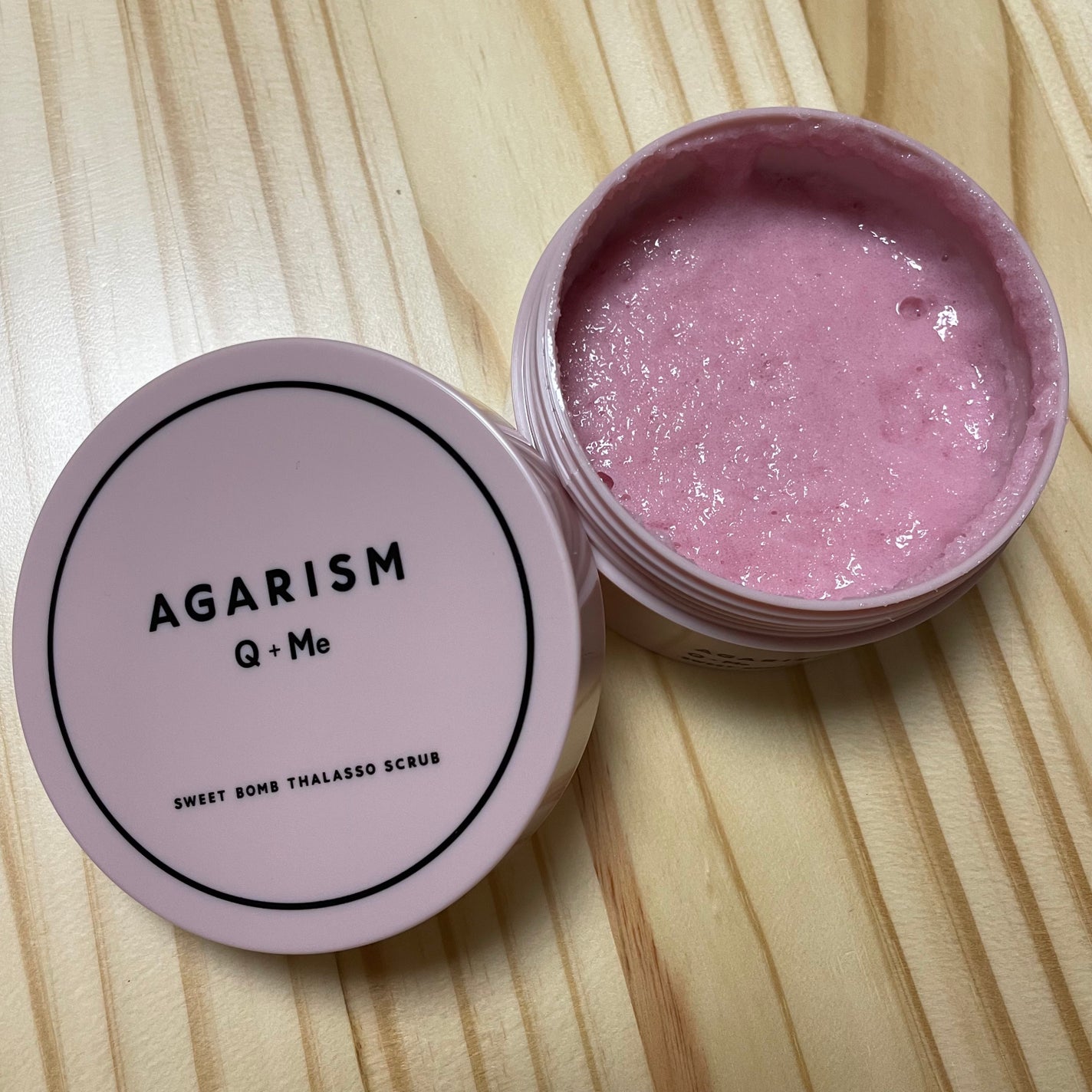 Q+Me スウィート ボム タラソ スクラブ/AGARISM/バスト・ヒップケアを使ったクチコミ(1枚目)