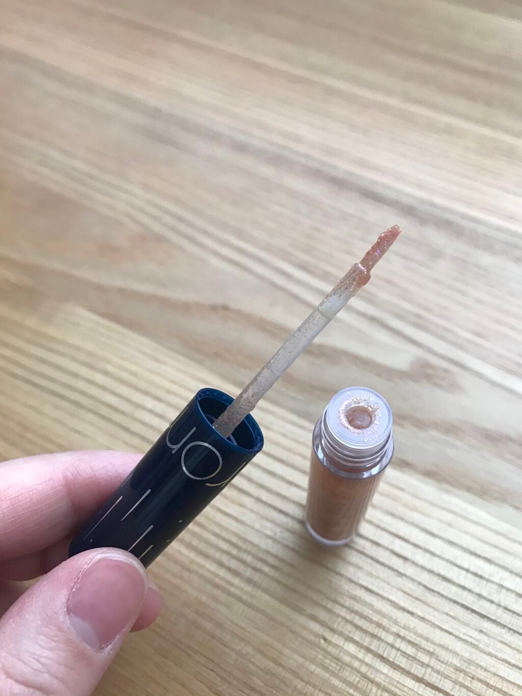 リキッド グリッター シャドウ/rom&nd/グリッターを使ったクチコミ(2枚目)