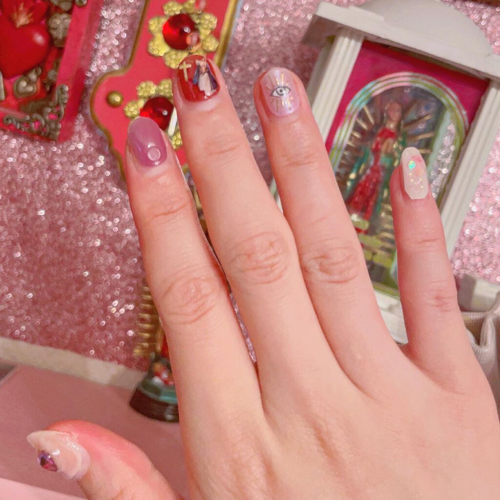 ネイルシール/DAISO/ネイルシールを使ったクチコミ(4枚目)