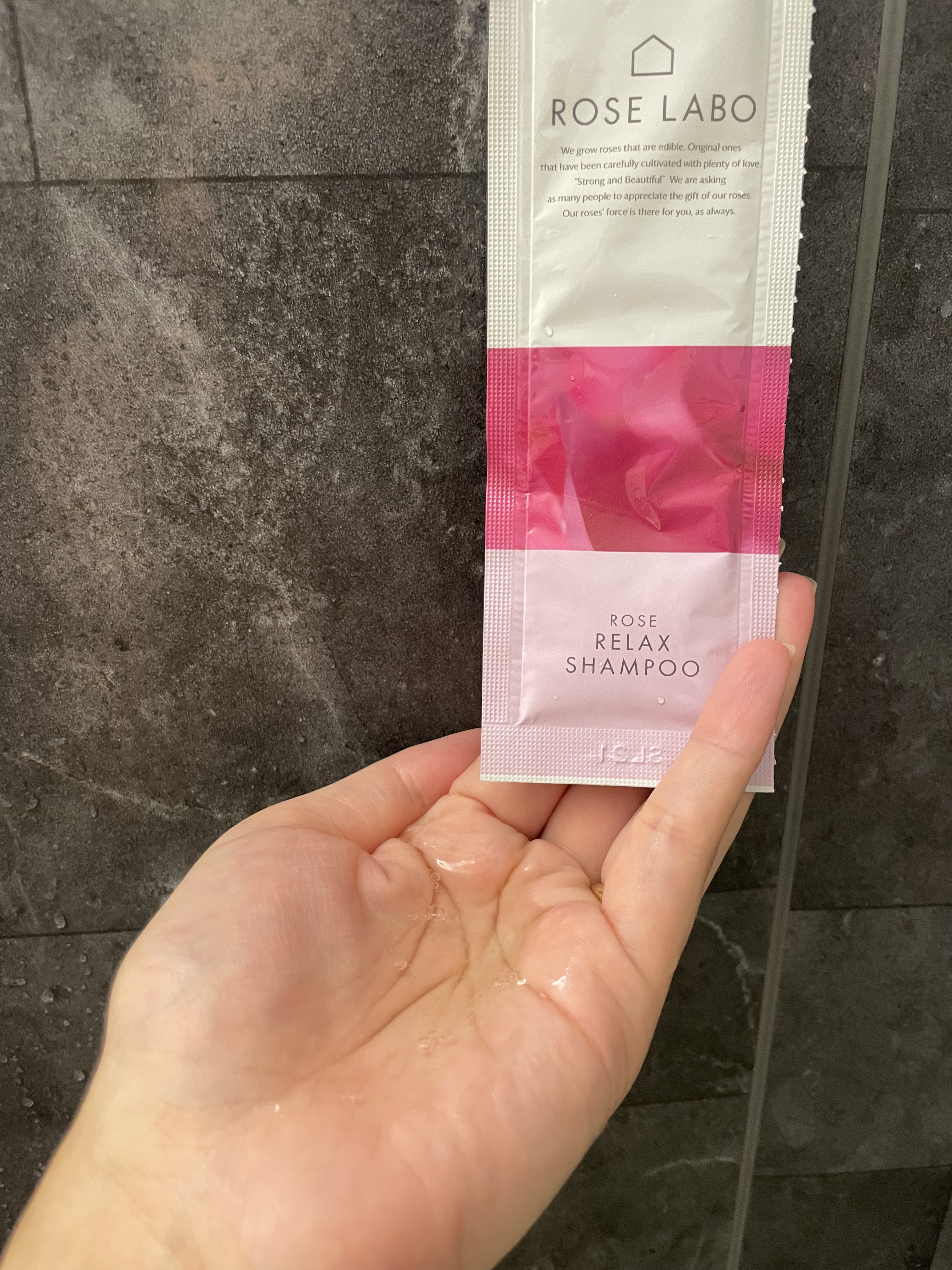 ローズリラックスシャンプー&トリートメント トライアル 1回分/ROSE LABO/市販シャンプーを使ったクチコミ（2枚目）