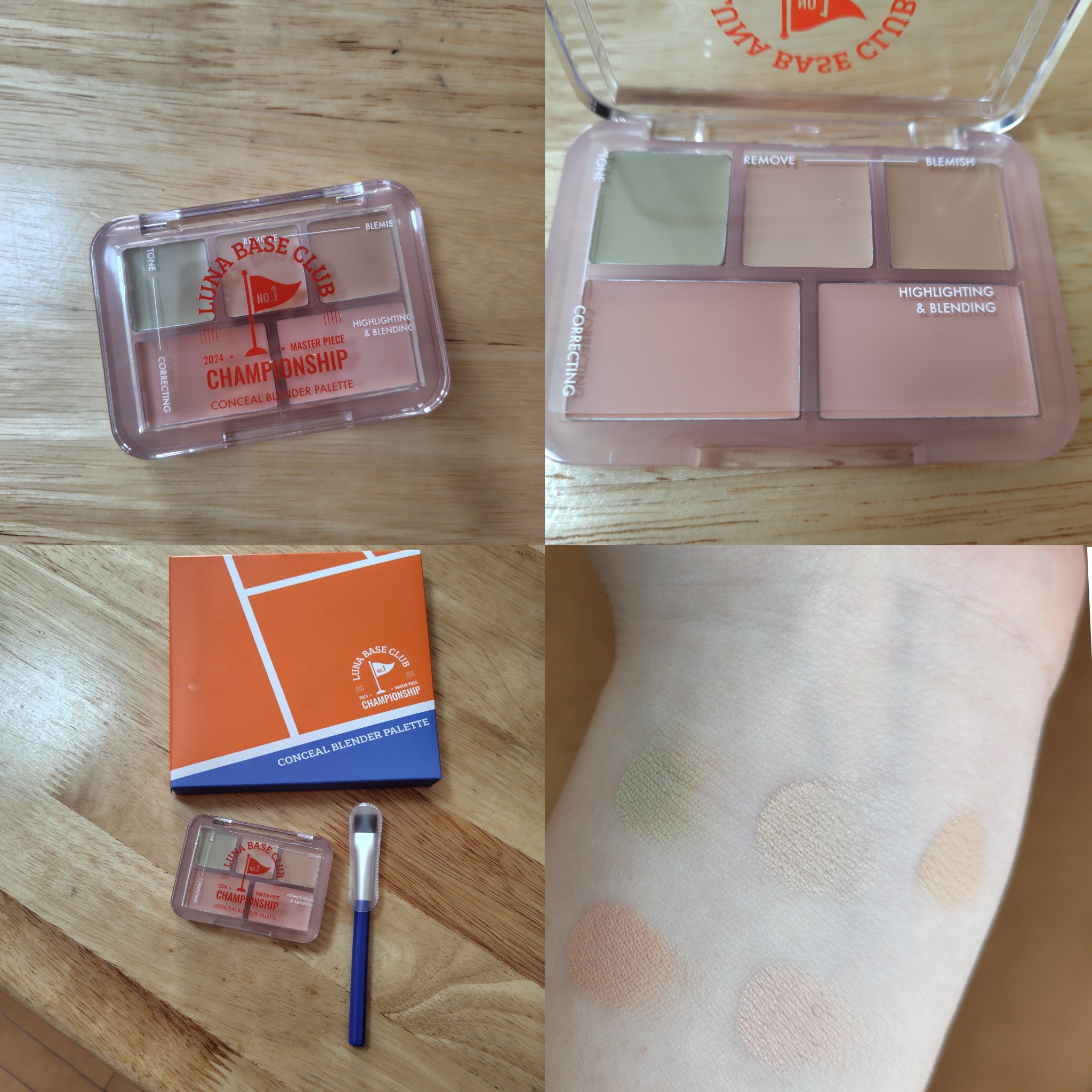 コンシールブレンダーパレット/LUNA/パレットコンシーラーを使ったクチコミ（3枚目）