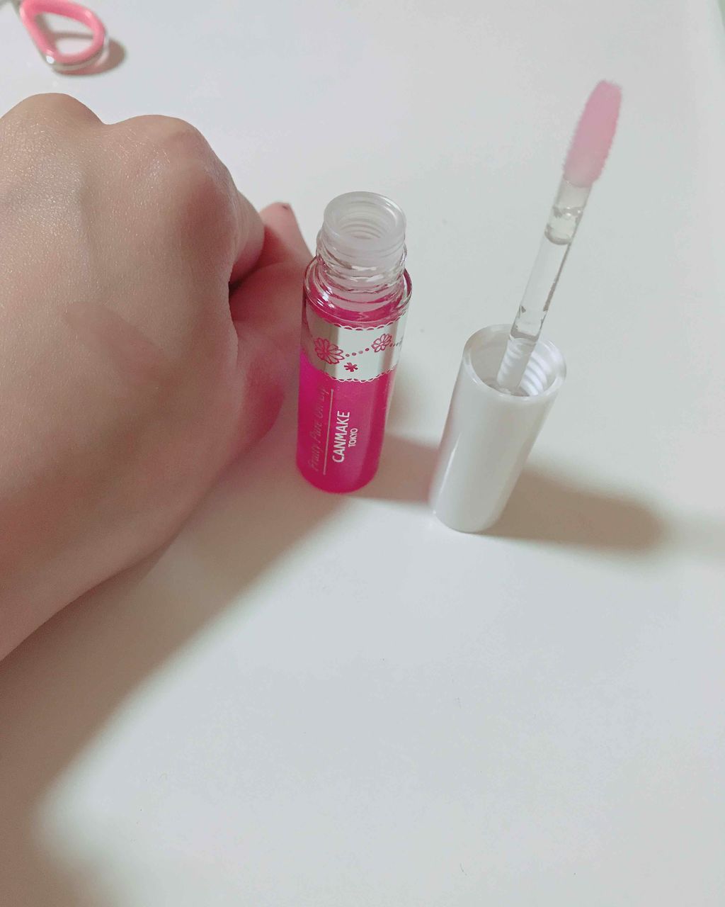 フルーティーピュアオイルリップ/キャンメイク/リップグロスを使ったクチコミ（2枚目）