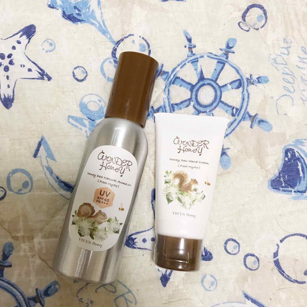 ワンダーハニー ナチュラルアロマ UV ジェル  朝摘みマートル/VECUA Honey/日焼け止めジェルを使ったクチコミ（1枚目）