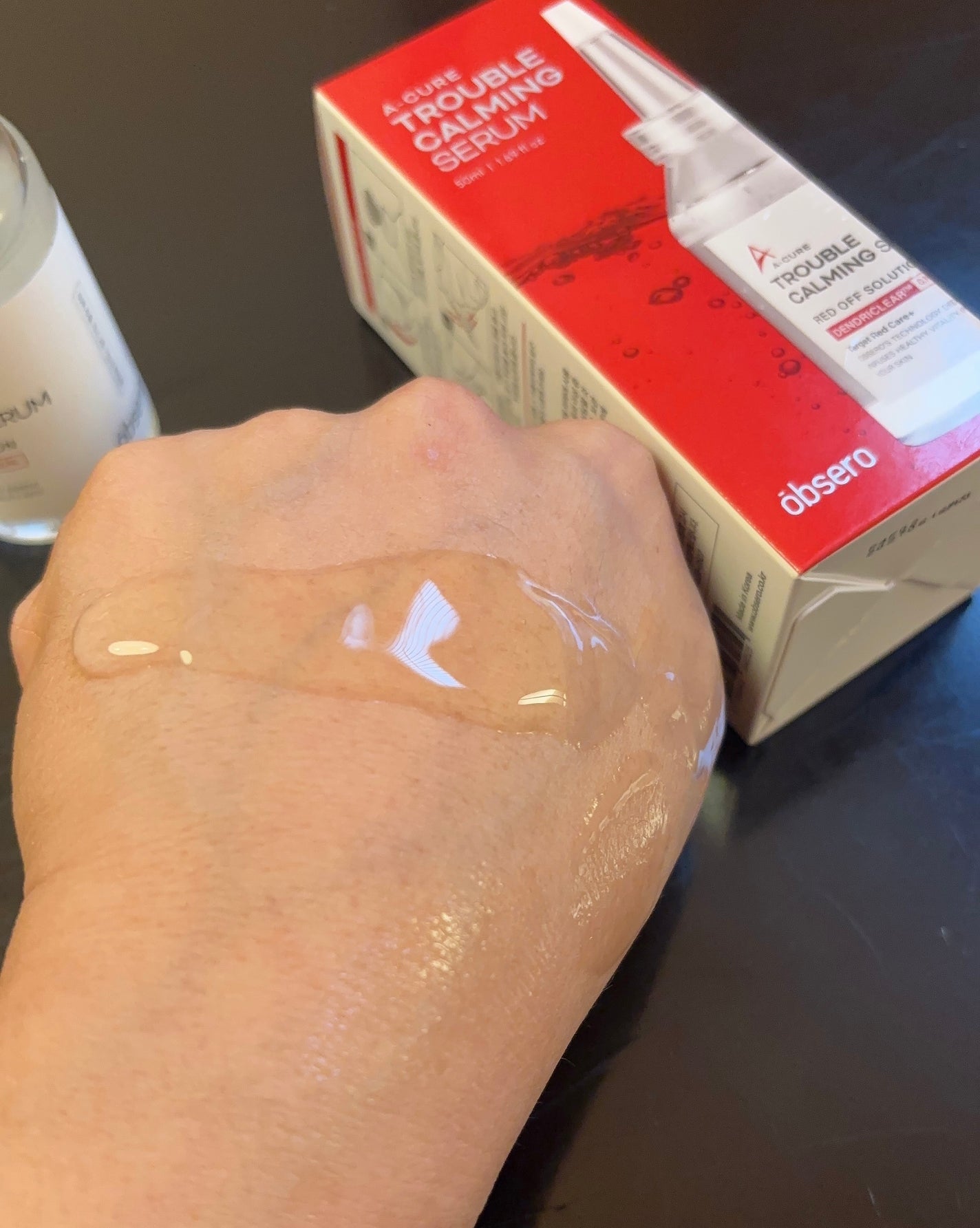 エーキュアトラブルカーミングセラム/obsero/美容液を使ったクチコミ(3枚目)