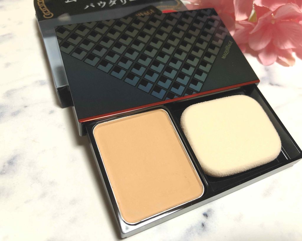 ドラマティックパウダリー UV ミニパクト オークル00/マキアージュ/パウダーファンデーションを使ったクチコミ（2枚目）