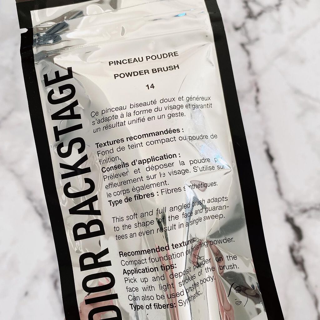 Dior ディオール バックステージ パウダー ファンデーション ブラシのクチコミ「・
#コスメ購入品
#コスメレビュー
⁡
@diorbeauty 
#バックステージパウダーフ.....」（3枚目）
