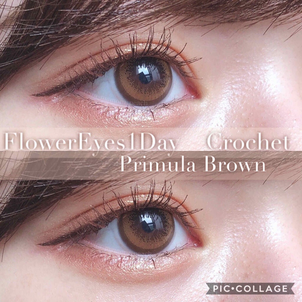 フラワーアイズ ワンデー クロッシェ/株式会社ビューフロンティア/ワンデー(1DAY)カラコンを使ったクチコミ(1枚目)