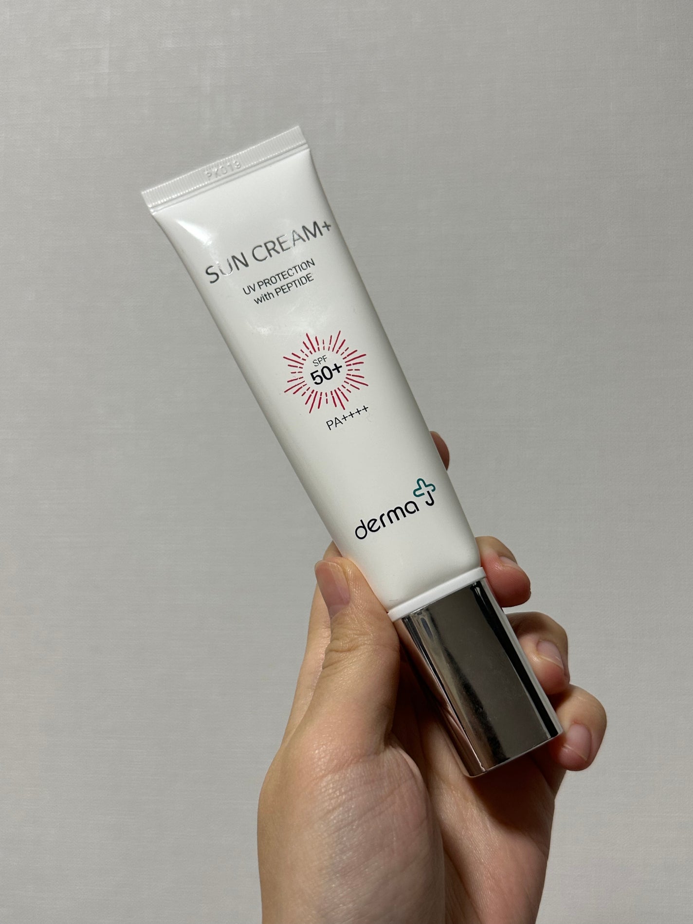 サンクリーム+/ DermaJ/日焼け止めクリームを使ったクチコミ(1枚目)