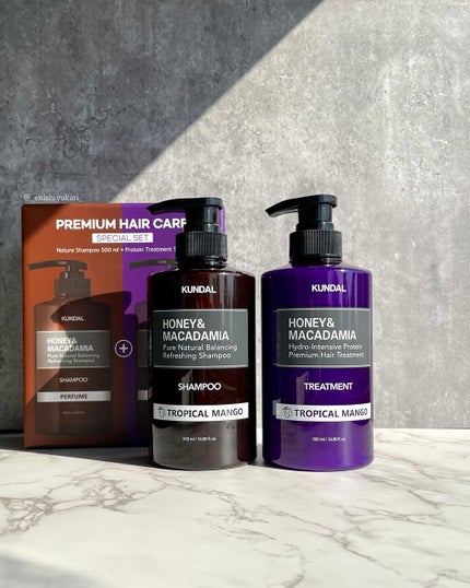 ハニー&マカデミアシャンプー/トリートメント /KUNDAL/シャンプー・コンディショナーを使ったクチコミ(2枚目)