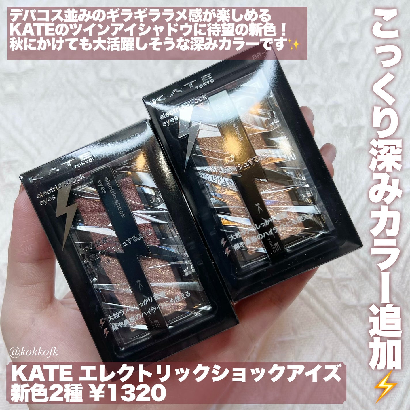 エレクトリックショックアイズ /KATE/アイシャドウパレットを使ったクチコミ(2枚目)