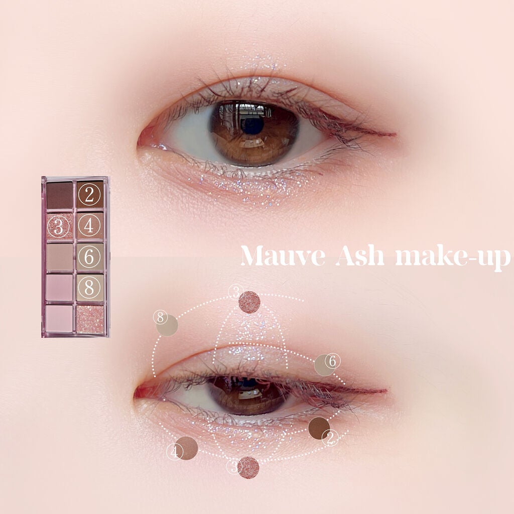 シーズナルブレンディングアイシャドウパレット/Peach C/アイシャドウパレットを使ったクチコミ(10枚目)