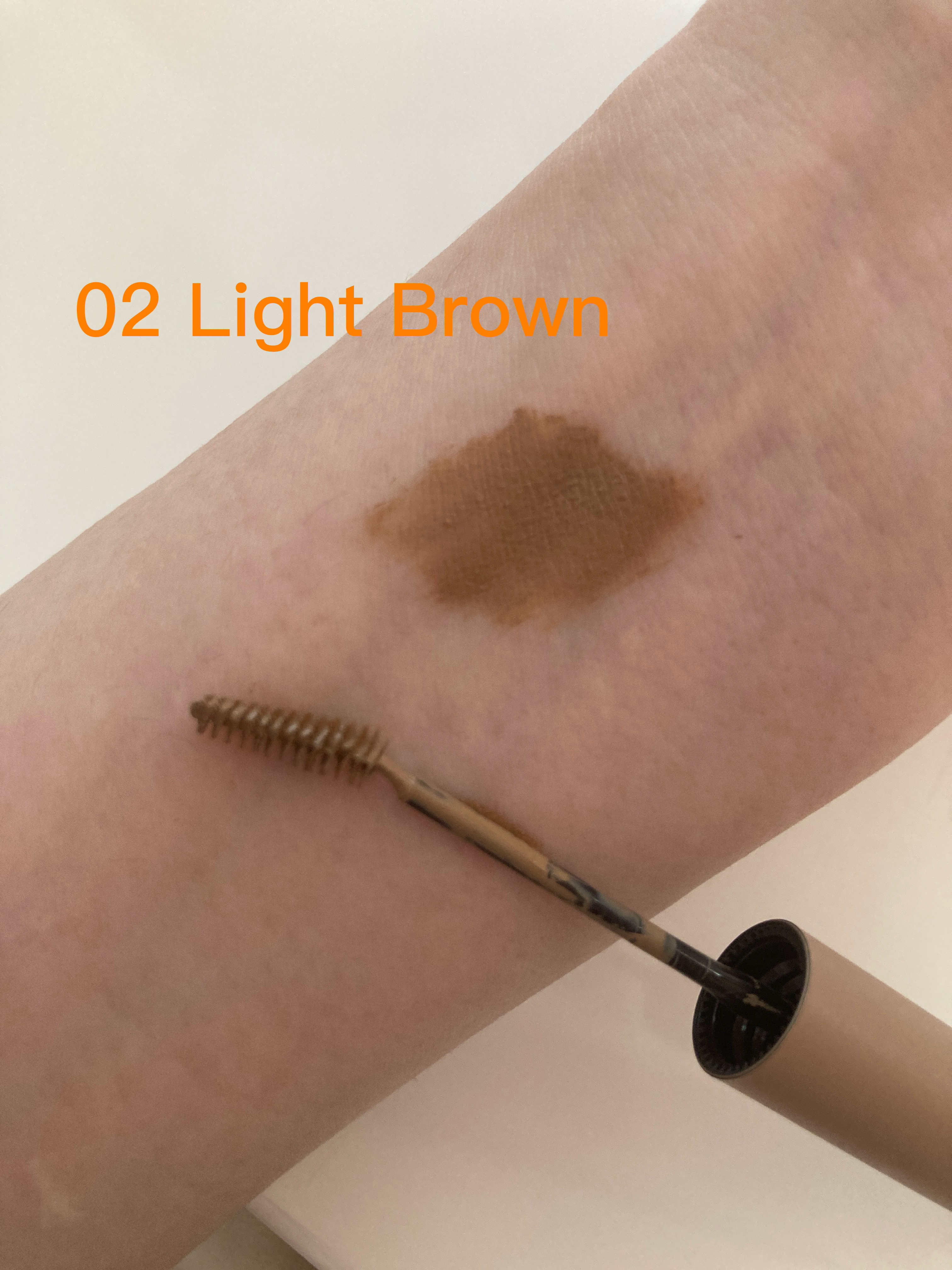 マジカルアイブロウカラー 02 ライトブラウン/Fujiko/眉マスカラを使ったクチコミ（3枚目）