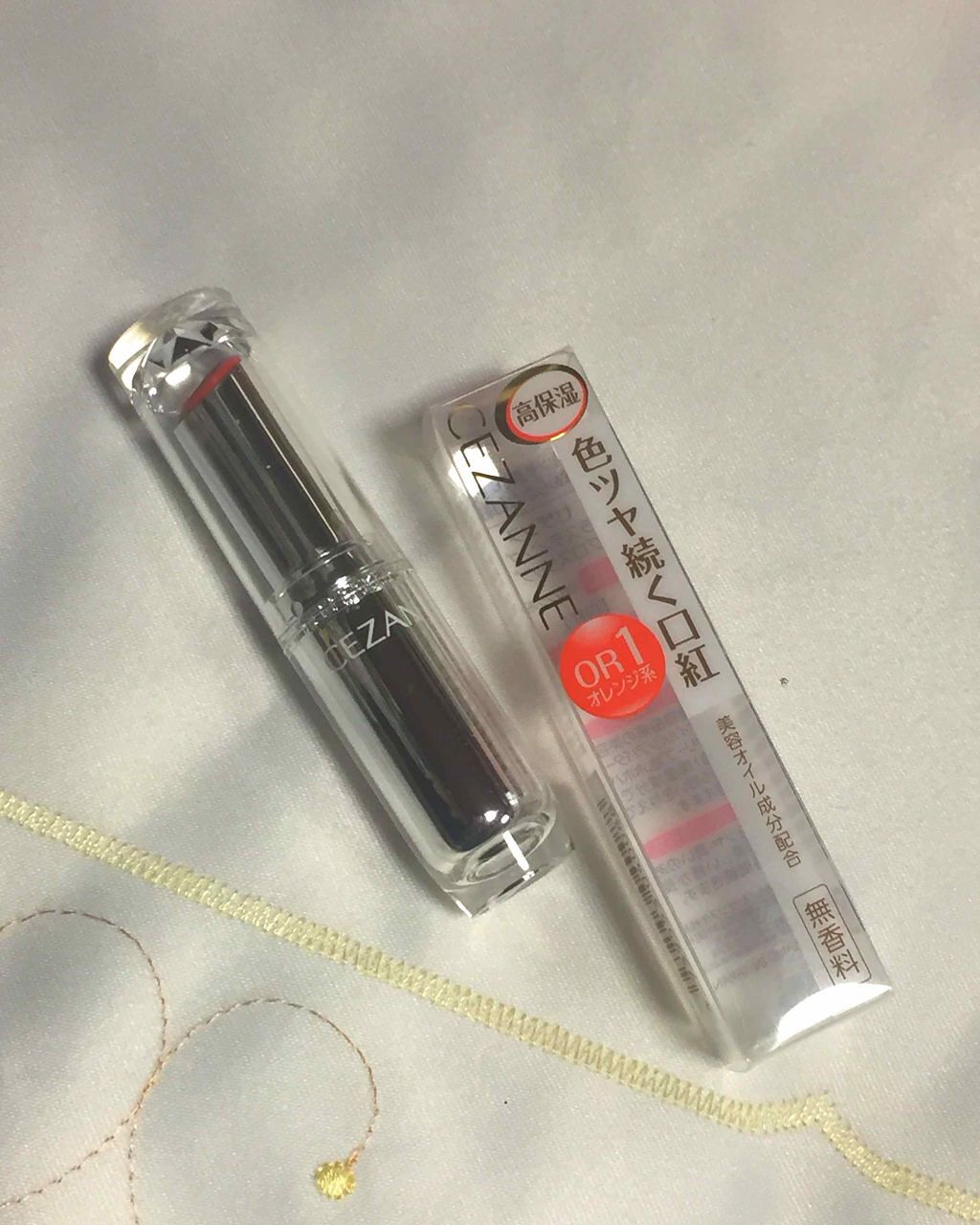 ラスティンググロスリップ/CEZANNE/口紅を使ったクチコミ（1枚目）