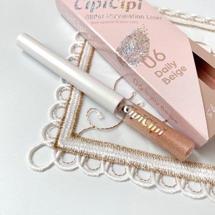 グリッター イルミネーションライナー R/CipiCipi/リキッドアイライナーを使ったクチコミ(1枚目)