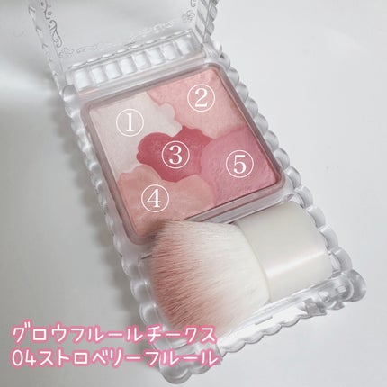 グロウフルールチークス/キャンメイク/パウダーチークを使ったクチコミ(2枚目)