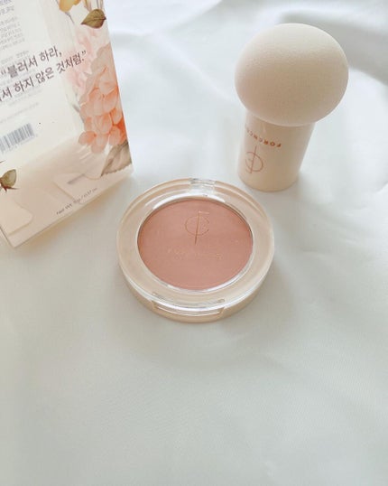 ベアブラッシャー パフ付き/フォレンコス/パウダーチークを使ったクチコミ(4枚目)