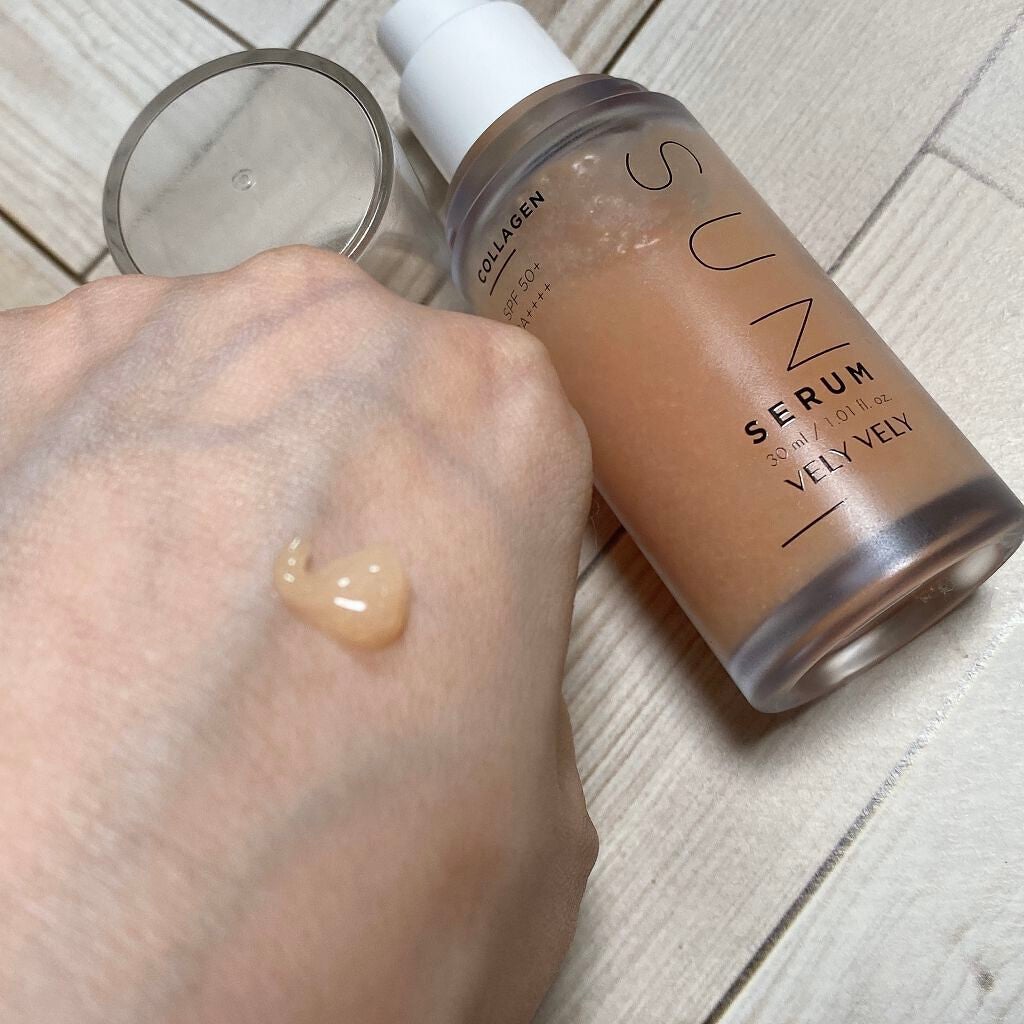ハリケアコラーゲンサンセラム/VELY VELY/日焼け止めジェルを使ったクチコミ(2枚目)