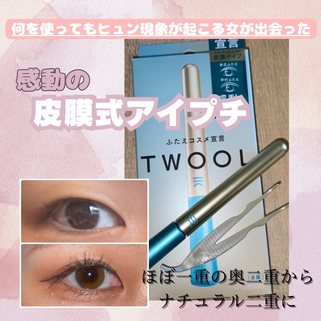 TWOOLダブルアイリッドハイブリットフィルム/SHOBIDO/二重まぶた用アイテムを使ったクチコミ(1枚目)