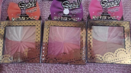 ミックスチークパウダー/DAISO/パウダーチークを使ったクチコミ(3枚目)