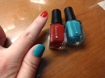 カンコレネイルカラー/DAISO/マニキュアを使ったクチコミ(2枚目)