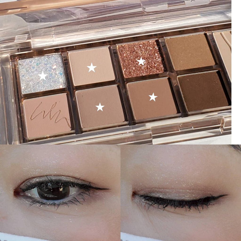 ミックスブラーリングアイパレット/wakemake/マルチパレットを使ったクチコミ(5枚目)