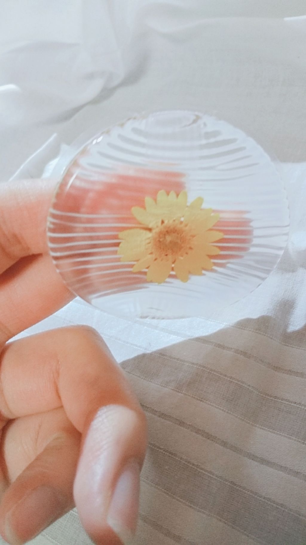 ジェルパフ 押し花入り/DAISO/パフ・スポンジを使ったクチコミ（2枚目）