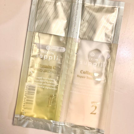 ビタミン リペアシャンプー/コラーゲン リペアヘアトリートメント お試し用/mixim suppli/市販シャンプーの画像