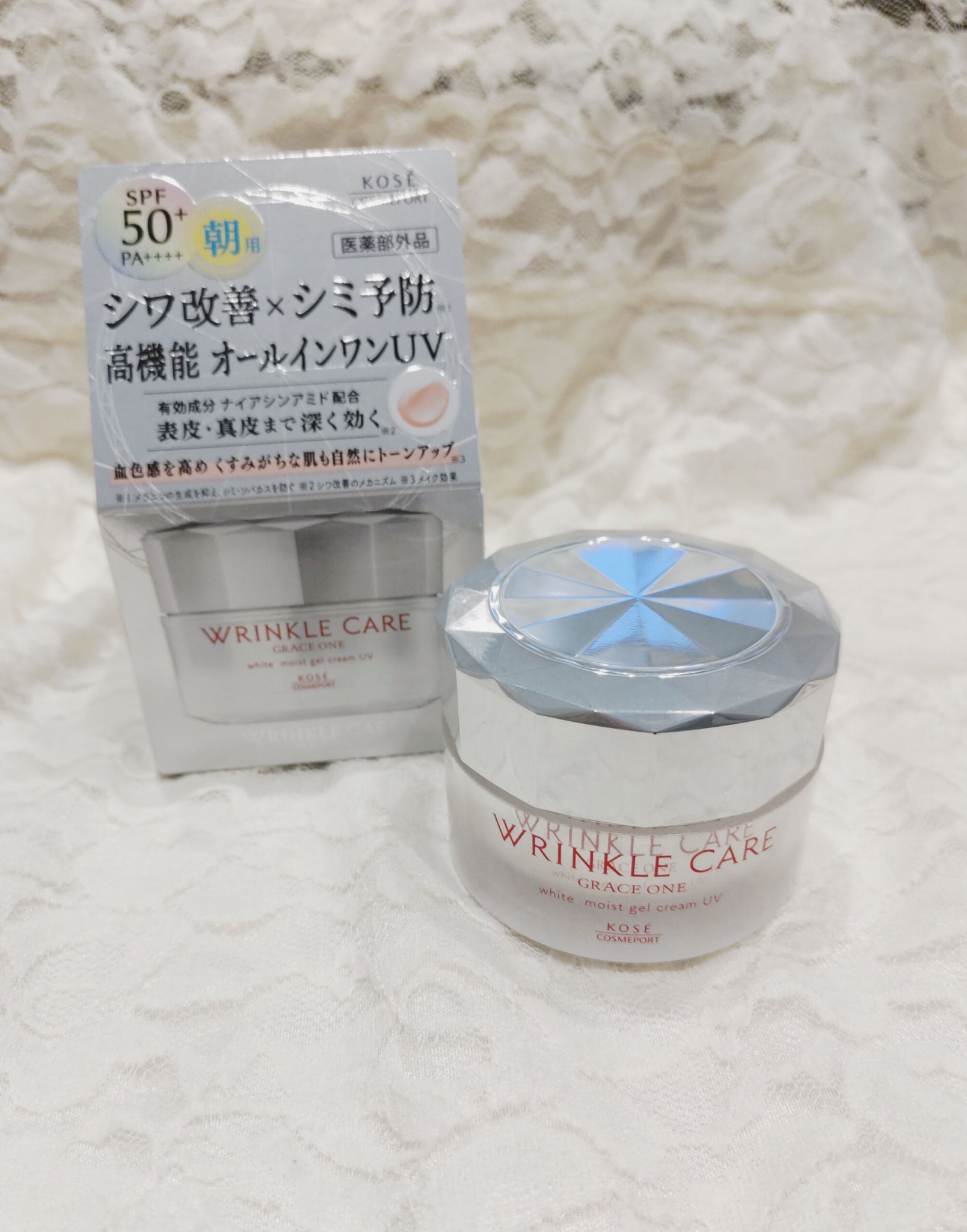 リンクルケア ホワイト モイストジェルクリーム UV/グレイスワン/オールインワン化粧品を使ったクチコミ（2枚目）