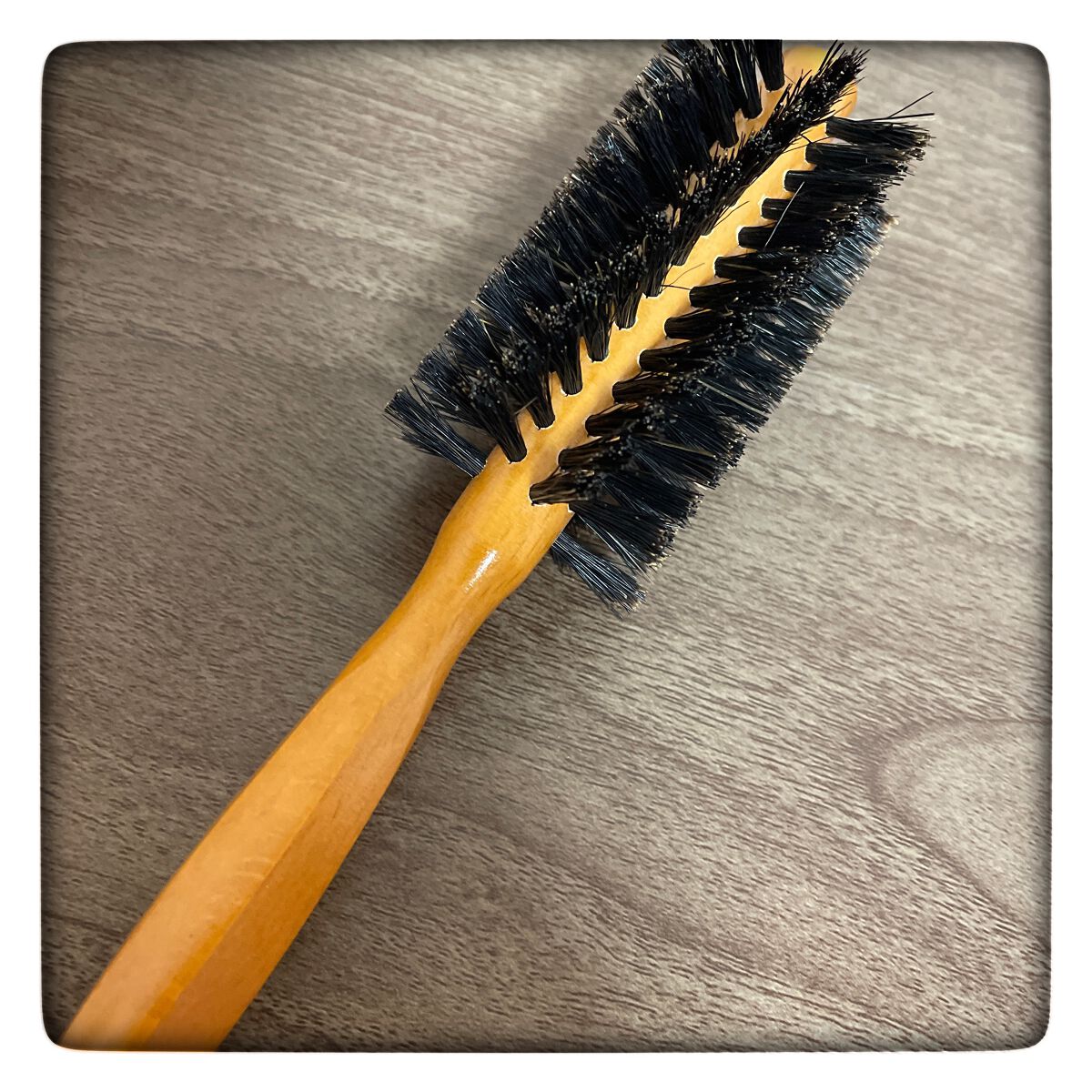 濃密天然毛のミニボリュームケアブラシ/マペペ/ヘアブラシを使ったクチコミ(5枚目)