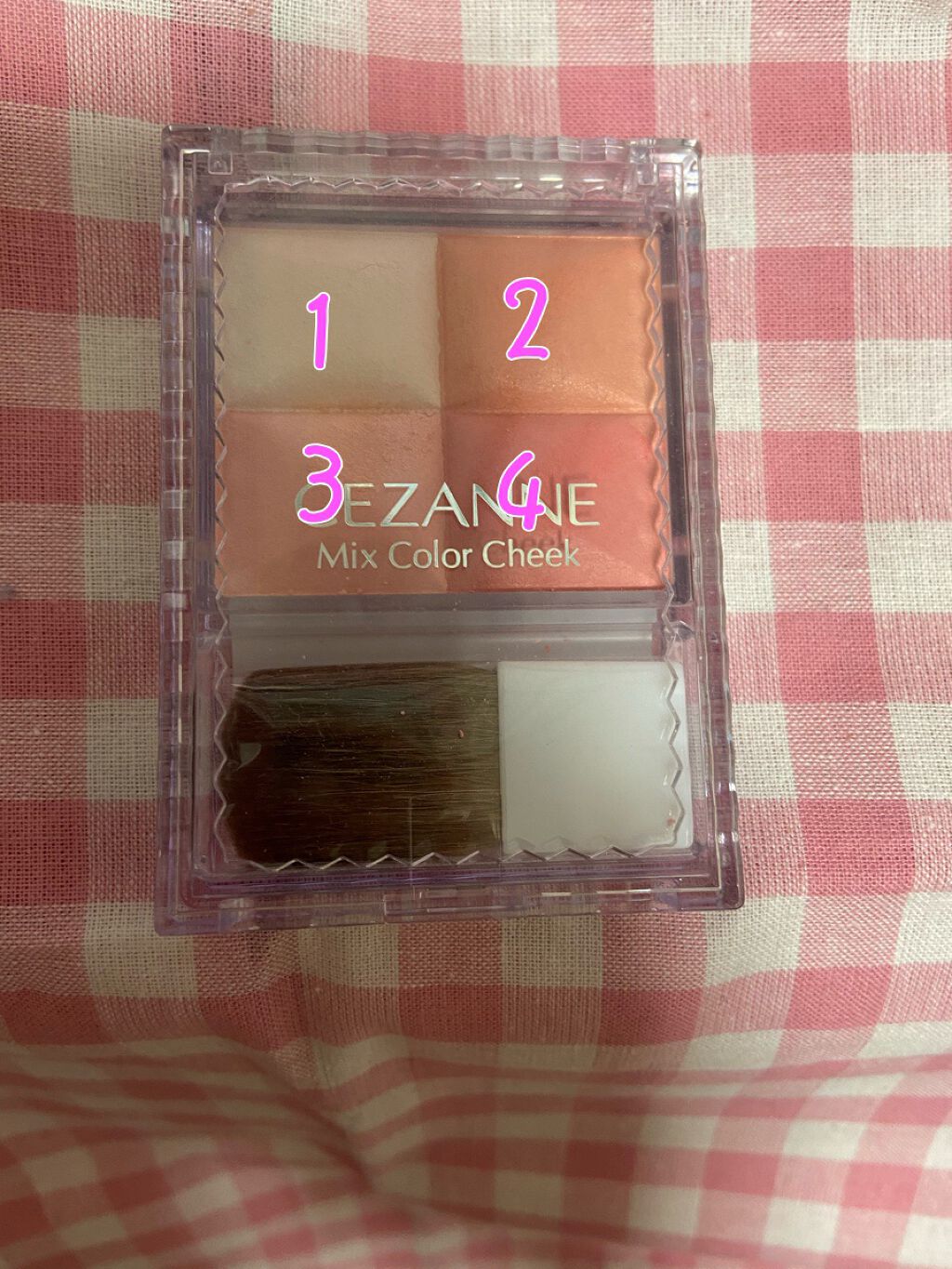 ミックスカラーチーク/CEZANNE/パウダーチークを使ったクチコミ(2枚目)