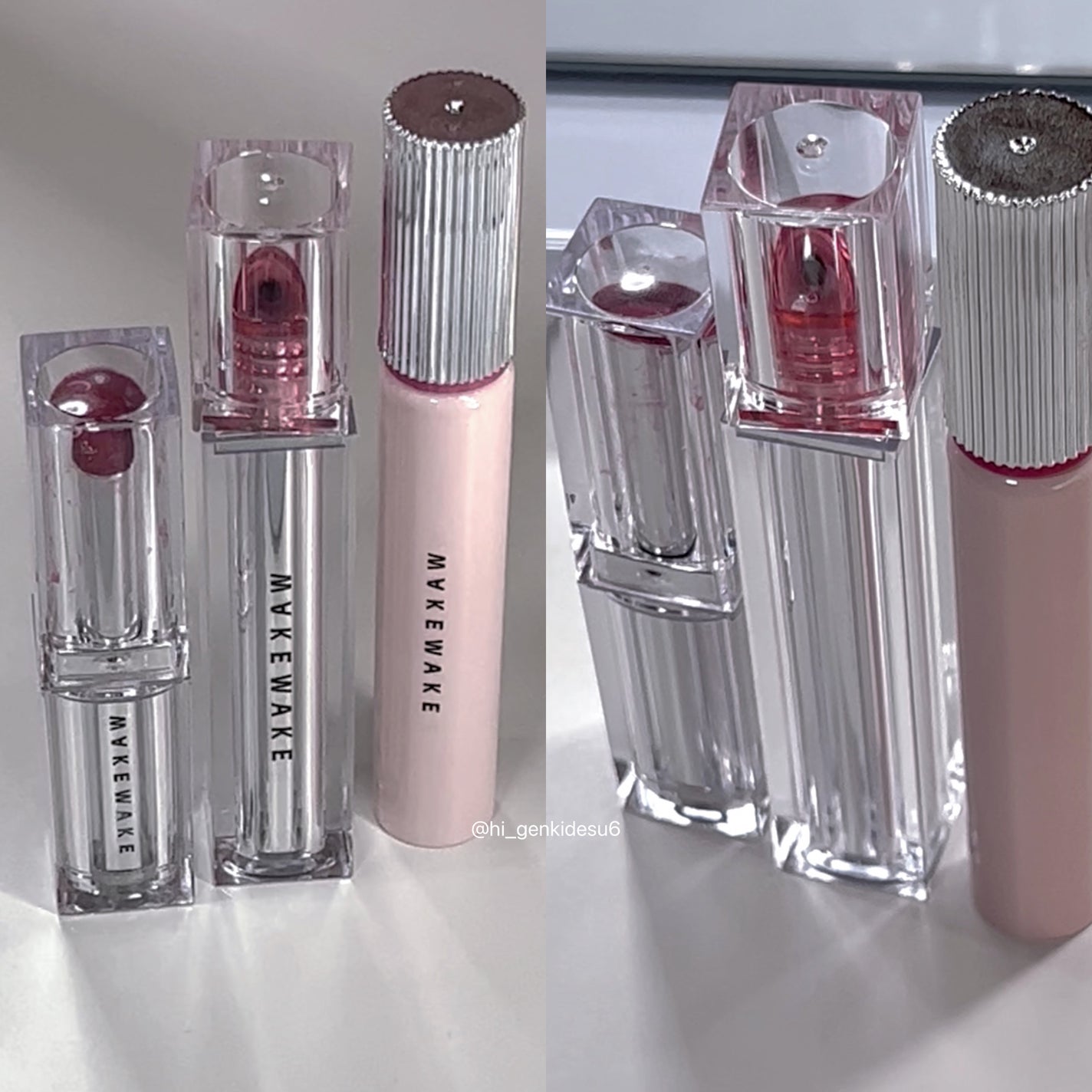 ウォーターブラーリングフィクシングティント/wakemake/リップティントを使ったクチコミ(5枚目)