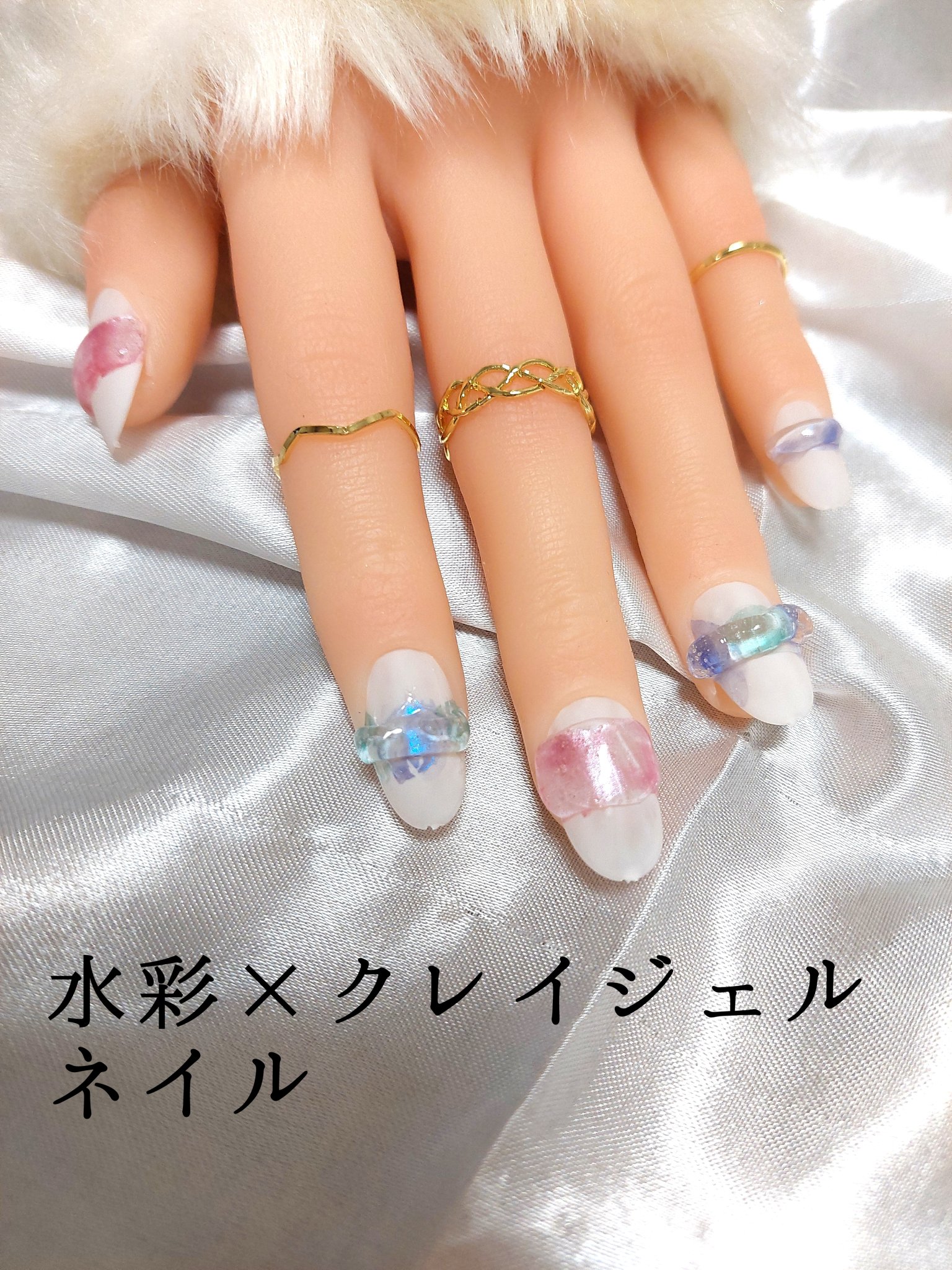 水彩ネイルパレット/DAISO/ネイル用品を使ったクチコミ（1枚目）