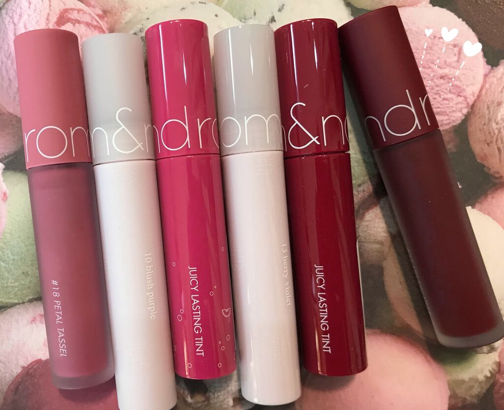 ジューシーラスティングティント/rom&nd/リップティントを使ったクチコミ（1枚目）