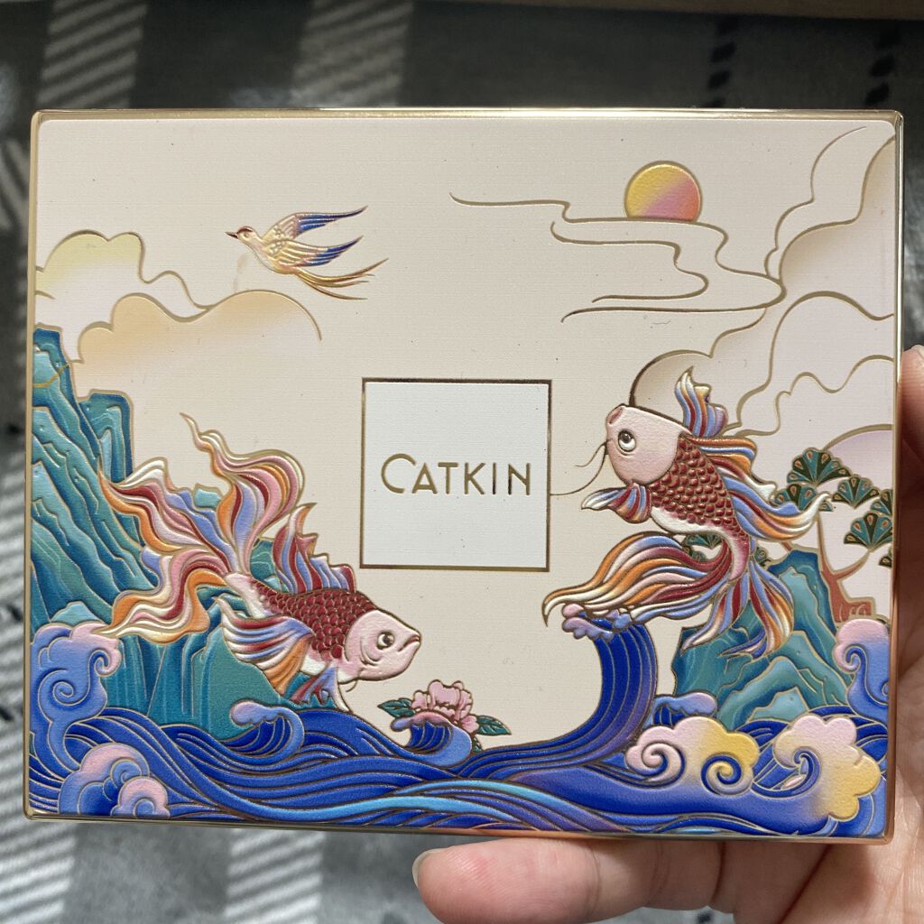 春江花月夜12色アイシャドウパレット/CATKIN/アイシャドウパレットを使ったクチコミ（1枚目）