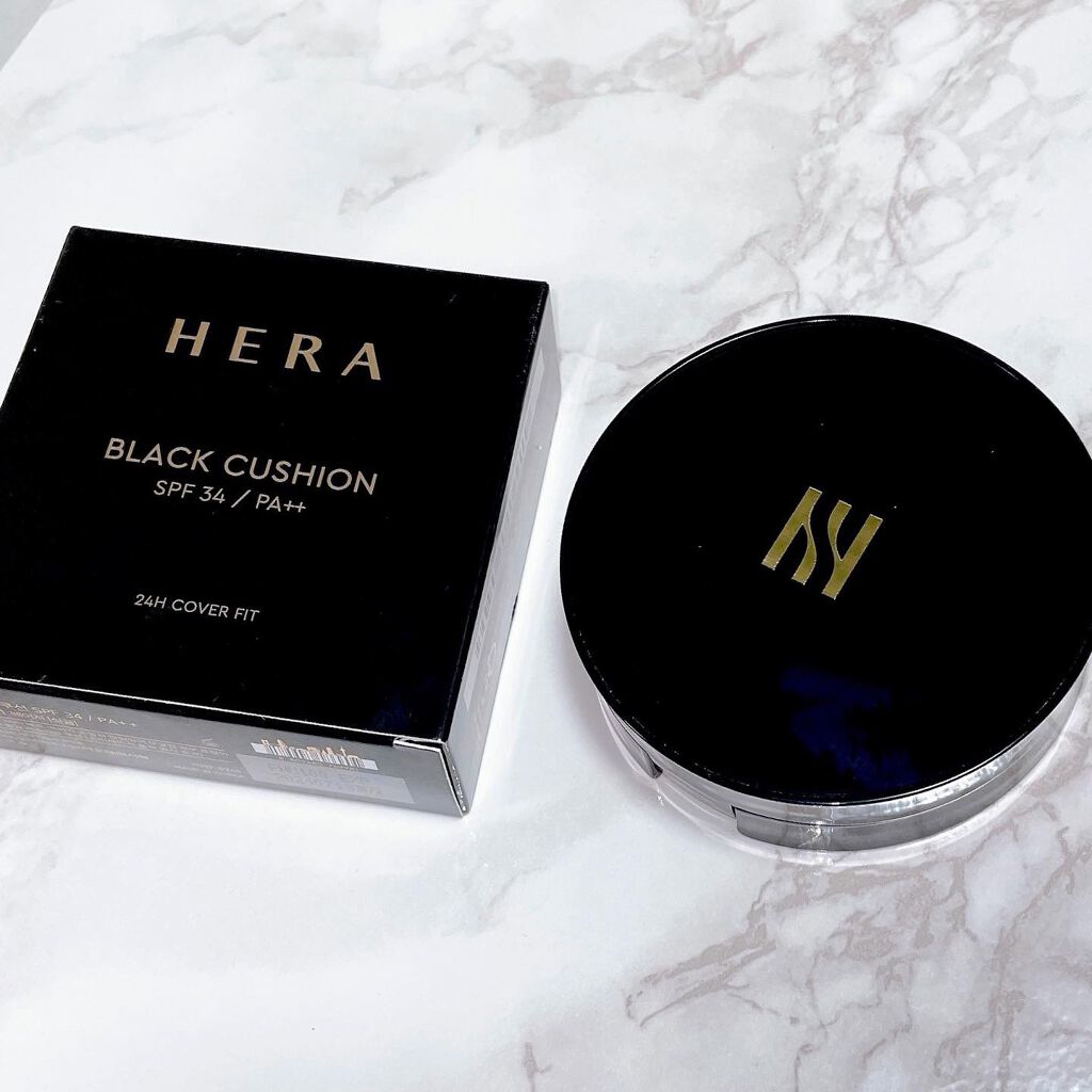ブラック クッション 23N1 ベージュ/HERA/クッションファンデーションを使ったクチコミ（2枚目）
