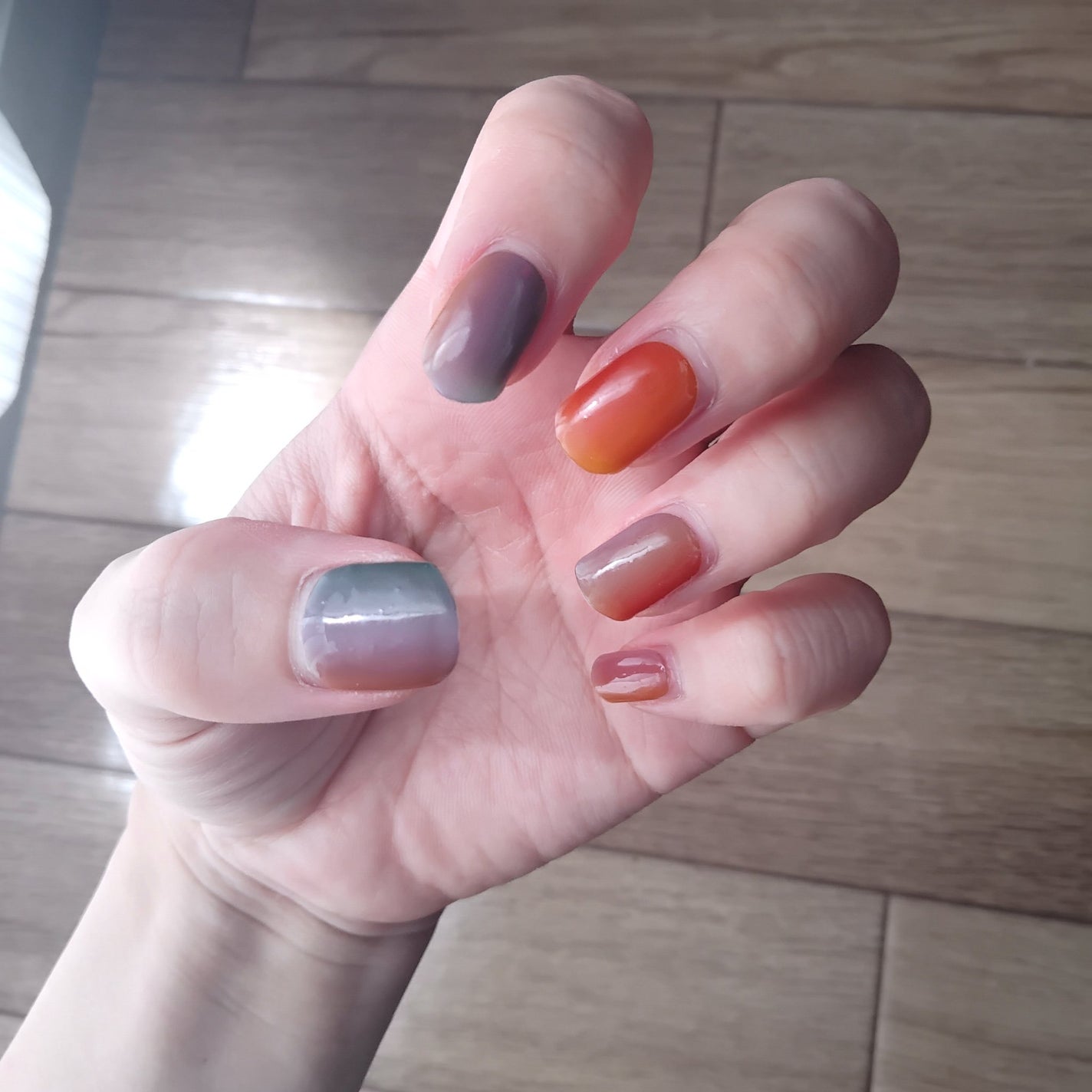 セミキュアジェルネイル(ハンド)/ohora/ネイルシールを使ったクチコミ(3枚目)