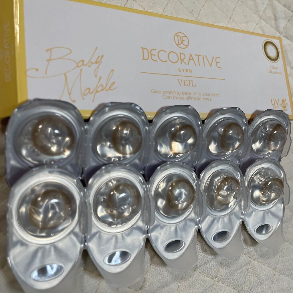 デコラティブアイズ ヴェール/Decorative Eyes/カラーコンタクトレンズを使ったクチコミ(3枚目)