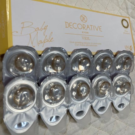 デコラティブアイズ ヴェール/Decorative Eyes/カラーコンタクトレンズを使ったクチコミ(3枚目)