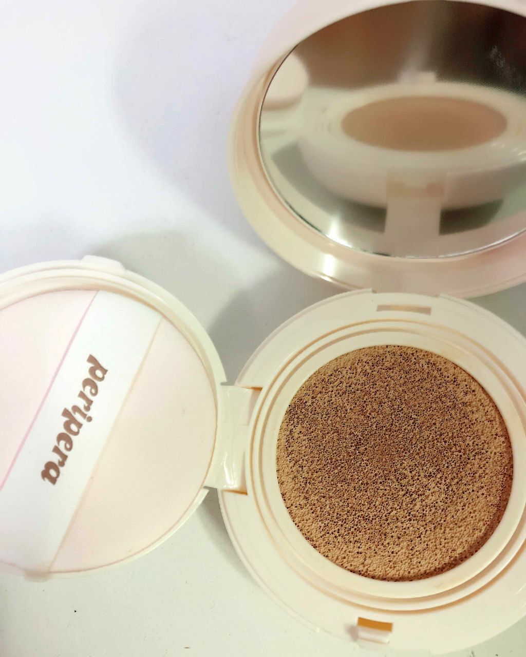 インク ラスティング ピンククッション/PERIPERA/クッションファンデーションを使ったクチコミ（1枚目）