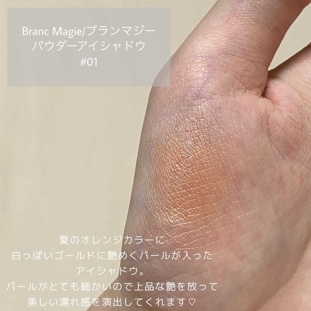 パウダーアイシャドウ/Branc Magie(ブランマジー)/単色アイシャドウを使ったクチコミ(2枚目)