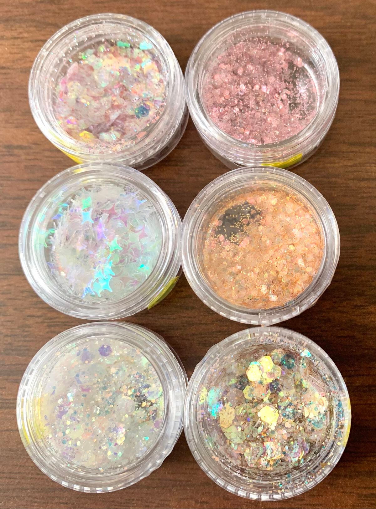 グリッター 6Pセット/DAISO/ネイルチップ・パーツを使ったクチコミ(4枚目)