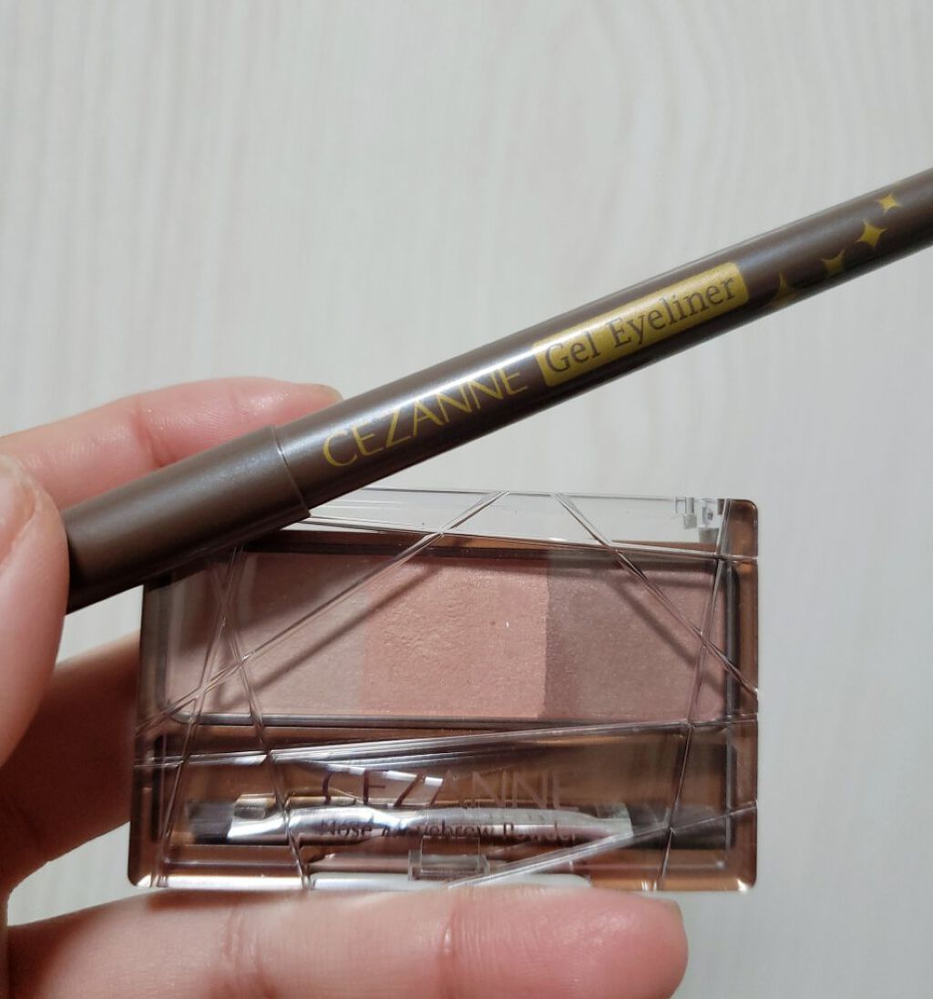 ジェルアイライナー/CEZANNE/ジェルアイライナーを使ったクチコミ（1枚目）