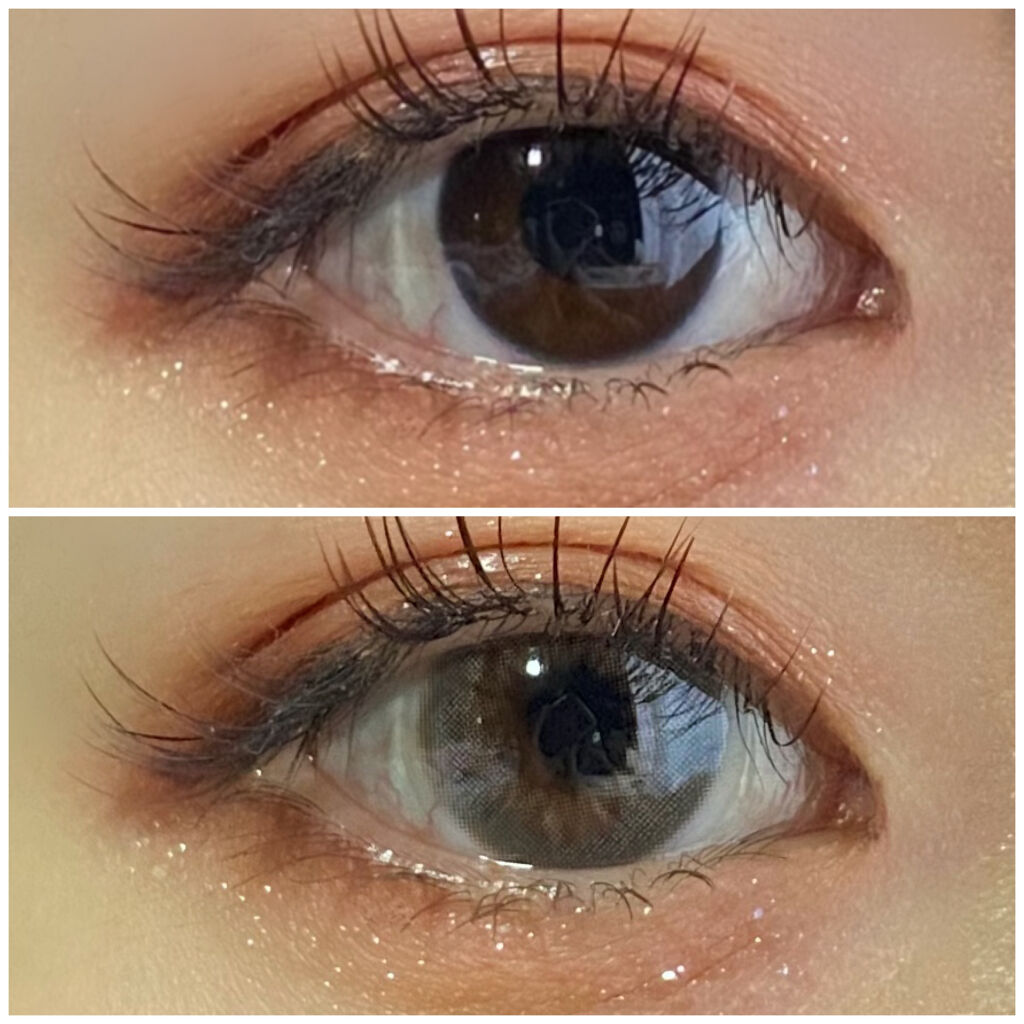 フレンチゴールド3コン/OLENS/カラーコンタクトレンズを使ったクチコミ（2枚目）