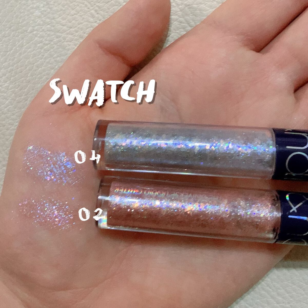 リキッド グリッター シャドウ/rom&nd/グリッターを使ったクチコミ(4枚目)