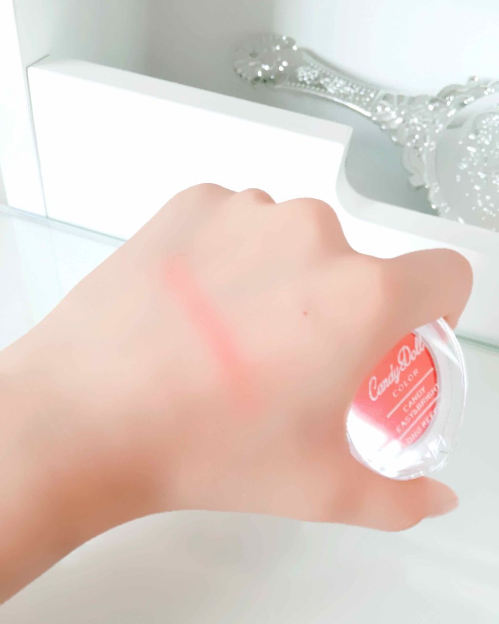 キャンディパウダーチーク アプリコットコーラル/CandyDoll/パウダーチークを使ったクチコミ（2枚目）