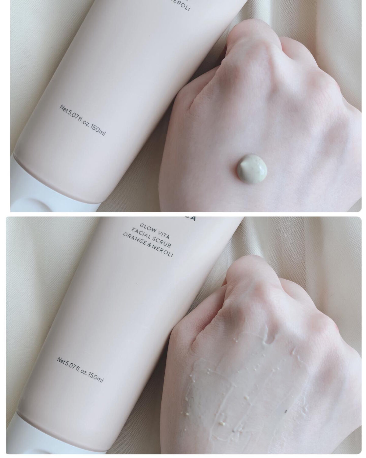 グロービタ フェイシャルスクラブ オレンジ＆ネロリ/AROMATICA/スクラブ・ゴマージュを使ったクチコミ（2枚目）