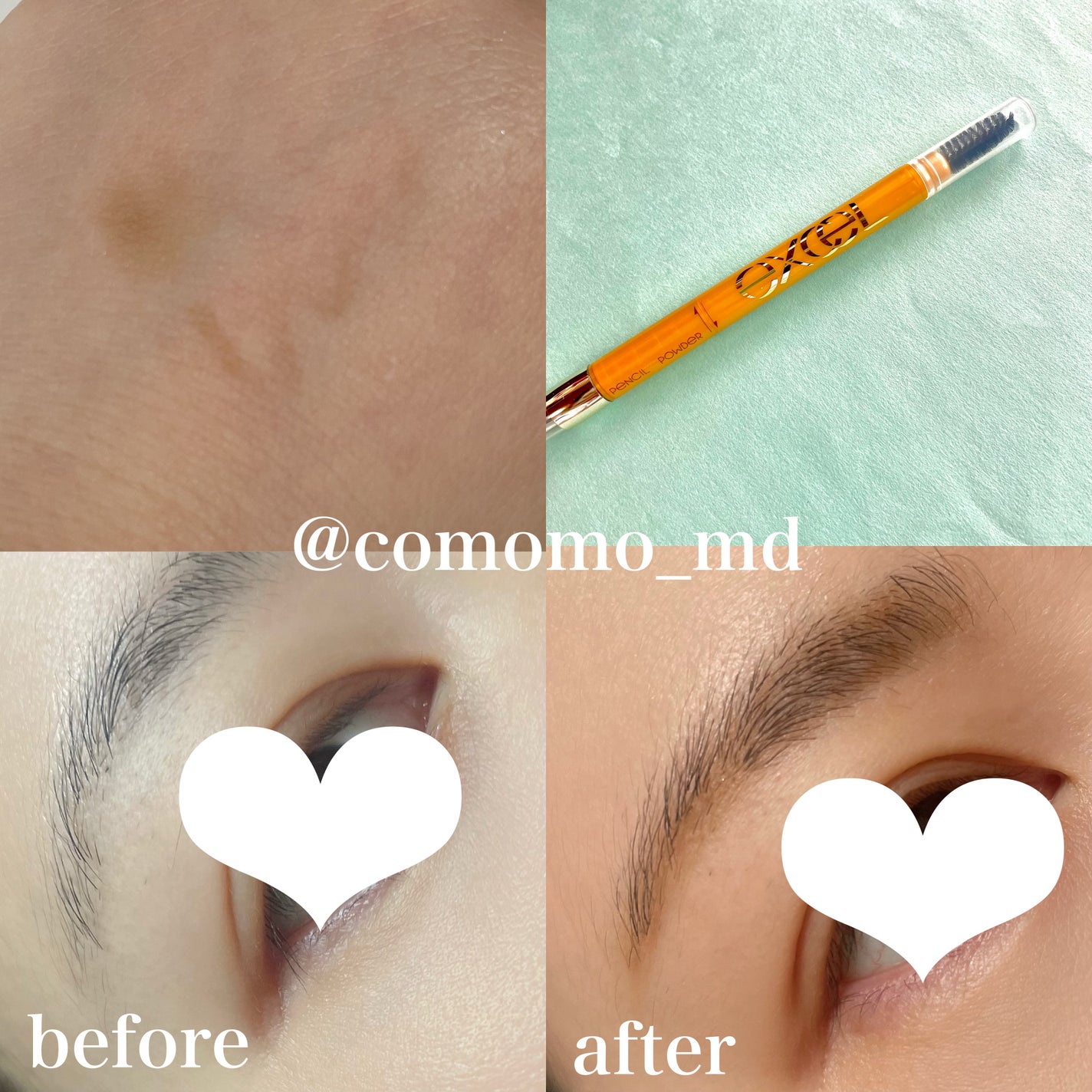 パウダー&ペンシル アイブロウEX/excel/アイブロウペンシルを使ったクチコミ(3枚目)