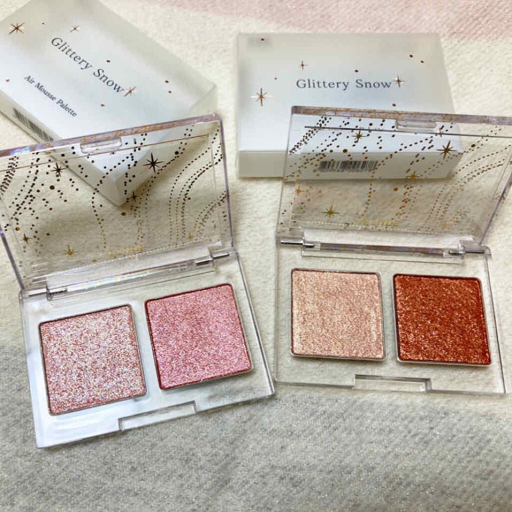 グリッタースノー エアームースアイズパレット/ETUDE/アイシャドウパレットを使ったクチコミ(1枚目)