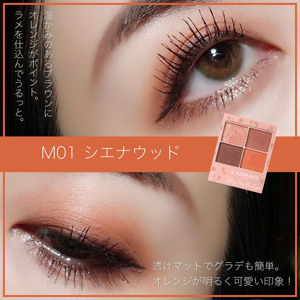 シルキースフレアイズ（マットタイプ）/キャンメイク/アイシャドウパレットを使ったクチコミ（3枚目）
