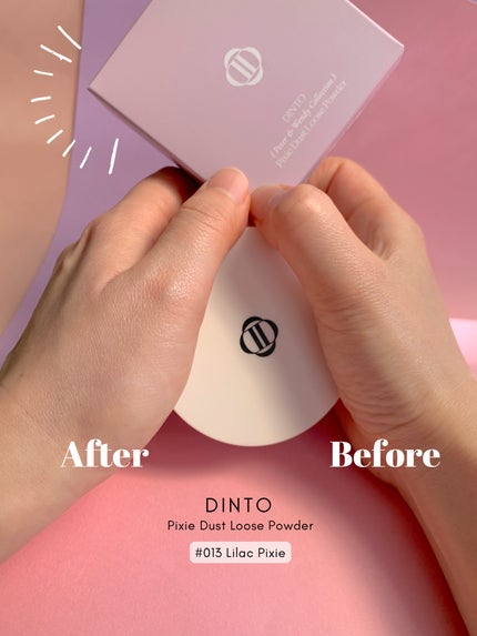 ピクシーダスト ルースパウダー フィニッシュパウダー /Dinto/ルースパウダーを使ったクチコミ(2枚目)